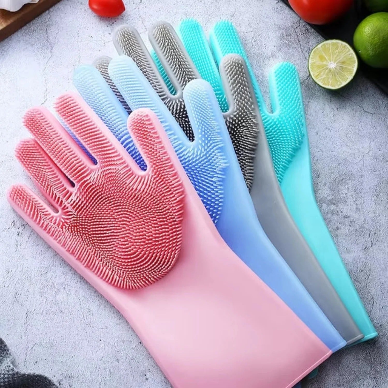 Silicone Dishwashing Gloves Durable Quality Comfortable Grip Reliable Performance Easy Cleaning