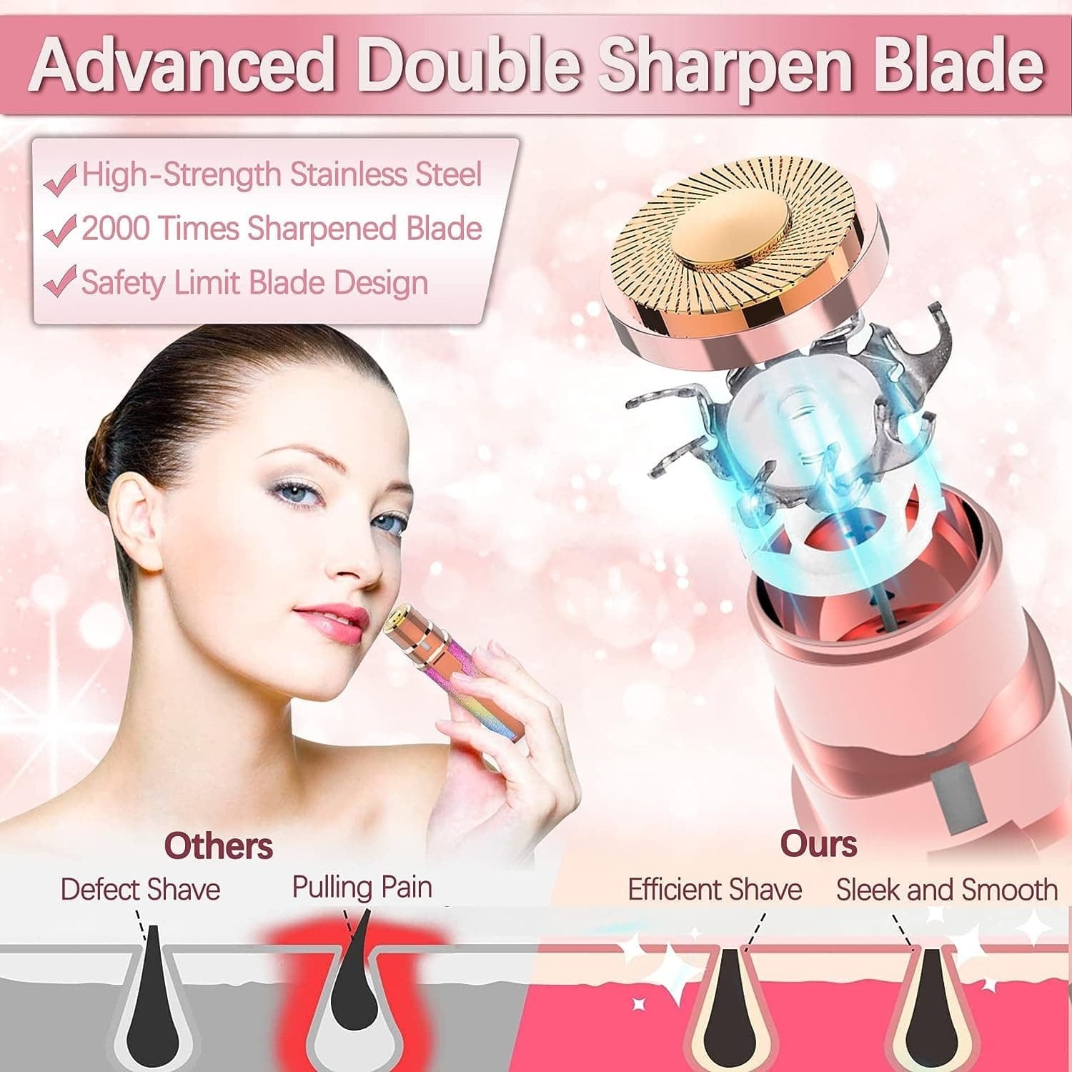2 In 1 Electric Eyebrow Trimmer And Shaver