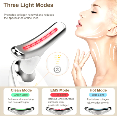 Face Lifting Device (Red Light Therapy) - Anti aging wrinkle reducing Device - (New Advance Shape)